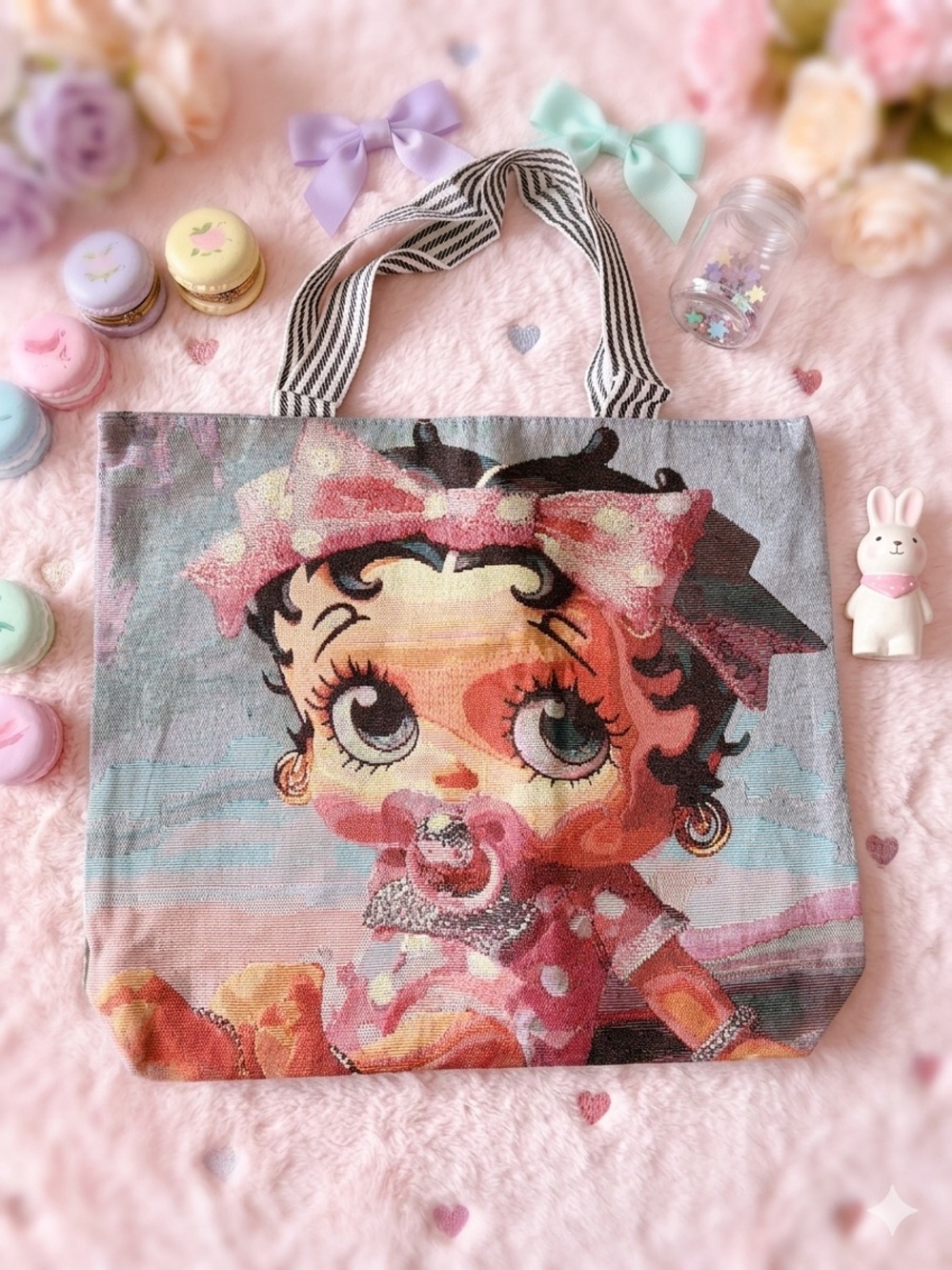 Betty Boop Pink Character Tote Bag for Kids